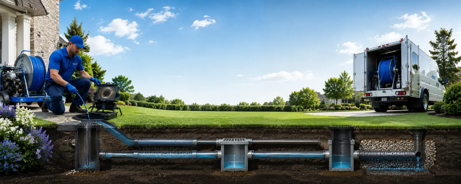 Outdoor drain cleaning information for White Castle, LA